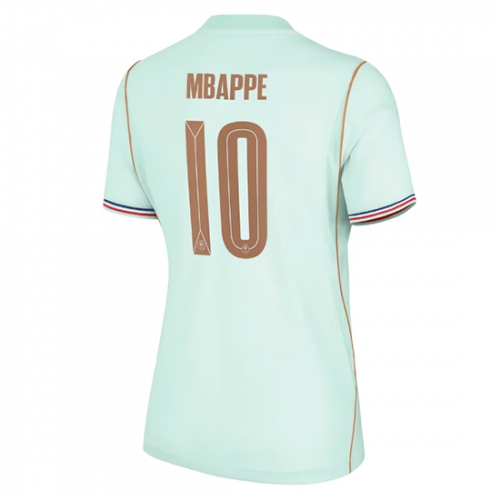 Billige Fotballdrakt Frankrike Kylian Mbappe #10 Replika Bortedrakt Dame VM 2026 Kortermet Billige Fotballdrakt Frankrike Kylian Mbappe #10 Replika Bortedrakt Dame VM 2026 Kortermet